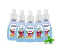 Papermints - Gouttes Rafraîchissantes à la Menthe - Haleine Fraîche Immédiate - Sans Sucre ni Alcool - Format de Poche Discret - 160 Doses (3,7 ml) - Lot de 5 flacons