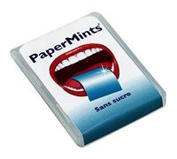 PaperMints - Boîte de 24 Feuilles de Menthe - Fondent Instantanément sur la Langue - Haleine Fraîche Immédiate - Sans Sucre - Zéro Calorie