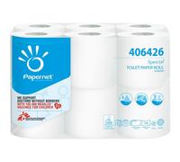 Papernet Papier hygiénique Simplify 406426L – carbone neutre, 12 rouleaux, 2 voiles, 18,15 m