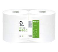 Papernet 407567 BIOTECH Papier Toilette Maxi Jumbo, Cellulose Pure, Gaufrage Micro, Blanc (Pack de 6)