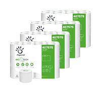 Papernet Bio Tech - Papier Hygiénique (407575), 4 Paquets de 24 Rouleaux en Cellulose Pure et Longueur de 19,8 m, 2 épaisseurs, 180 Feuilles par Rouleau, Blanc
