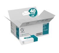 Papernet 411173 DISSOLVETECH Mouchoirs Boite, Cellulose Pure, Blanc (Pack de 40)