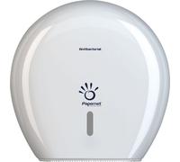 Papernet MAXI Jumbo Distributeur de papier toilette 345x148x345, ANTIBAC White | Carton (1 paquet)