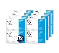 Papernet - Papier Hygiénique 413867, 96 Rouleaux en Pure Cellulose, Couleur Blanche, Longueur du Rouleau 22m, 200 Services par Rouleau, Diamètre du Rouleau 10 cm