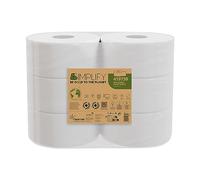 Papernet Rouleaux en pure cellulose Simplify 419739 – 2 plis, 170 m, 8,6x30,5 cm – Lot de 6
