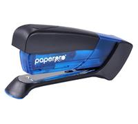 PaperPro Agrafeuse de bureau compacte classique, capacité de 15 feuilles, sans effort, un doigt, agrafage 80% plus facile, bleu