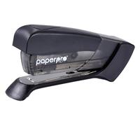 PaperPro Agrafeuse de bureau compacte classique, capacité de 15 feuilles, sans effort, un doigt, agrafage 80% plus facile, noir