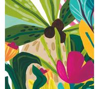 Paperproducts Design Dominica Lot de 20 serviettes en papier triple épaisseur, 12,7 cm, multicolore