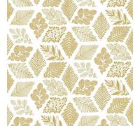 Paperproducts Design Pure Leaves Lot de 20 serviettes en papier triple épaisseur, 12,7 cm, doré