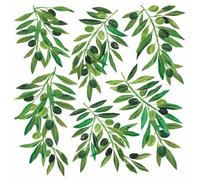 Paperproducts Design Tracey´s Oliviers Lot de 20 serviettes de table triple épaisseur, 16,5 cm, vert