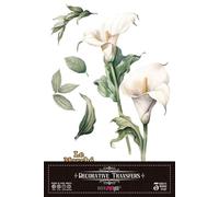 Papers For You - Autocollants de transfert décoratifs pour travaux manuels et meubles / 20 x 30 cm 8″ x 12″ 3 feuilles (Calla Lily)