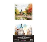 Papers For You Autocollants de transfert pour travaux manuels et meubles 15 x 30 Madrid II