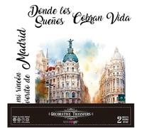 Papers For You Autocollants de transfert pour travaux manuels et meubles 15 x 30 Madrid II