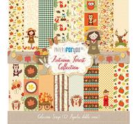 Papers For You Collection 12 Papiers Scrap Double Face 180gr 12"x12" (Autumn Forest)