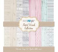 Papers For You Collection 12 Papiers Scrap Double Face 180gr 12"x12" (Pastel Wood)