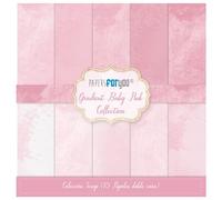 Papers For You Kit de papier pour scrapbooking et artisanat | Collection "Gradient Baby Pink" avec 10 papiers double face avec motifs différents, taille 30,48 x 30,48 cm (12" x 12")