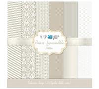Papers for You - Kit de papier pour scrapbooking et loisirs créatifs Collection Essential Basics Earth | Comprend 20 feuilles double face avec différents motifs | Dimensions : 20,32 x 20,32 cm