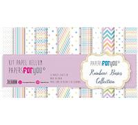 Papers For You Kit de papier Scrap Vellum 90 g 12 papiers (Rainbow Basics)