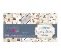 Papers For You - Kit de papier vellum pour scrapbooking | Collection « Wizarding Adventure » | Comprend 6 feuilles végétales recto-verso avec différents motifs | Dimensions 30 x 31 cm