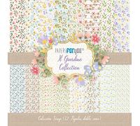 Papers For You - Kit de papiers pour scrapbooking et travaux manuels - Collection « Il Giardino » - Comprend 12 feuilles double face avec différents motifs - Dimensions : 30,5 x 30,5 cm