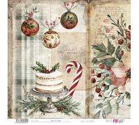 Papers For You Lot de 4 feuilles de papier Scrap double face 180 g 30,5 x 30,5 cm Sweet December