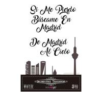 Papers For You - Transferts décoratifs pour travaux manuels et meubles / Autocollants de transfert de décoration / 20 x 30 Madrid I | Travaux manuels et scrapbooking