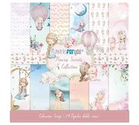 PAPERSFORYOU Gamme de produits de la collection Princess Secrets (24 papiers Scrap double face 180 g 8" x 8")