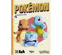 Papertoy Pokémon Starters : Bulbizarre, Carapuce et Salamèche - Tougui - 404 Editions - broché - Document jeunesse