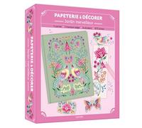 Papeterie à décorer -Jardin merveilleux - coffret avec accessoires