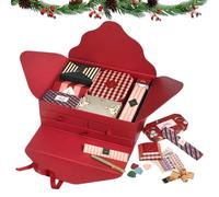 Papeterie de l'Avent Noël 2025 - Coffret cadeau d'accessoires d'écriture, boîte à crayons avec compte à rebours 24 jours, kit de fournitures de bureau pour les fêtes, collection de papeterie déco
