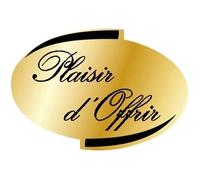 Papeterie du poitu - Sticker plaisir offrir oval - x499