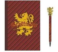 Papeterie - HARRY POTTER - Gryffondor - Bloc-notes + Stylo - 2 pièces - Rouge Rouge