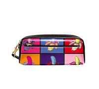 Papeterie Organisateur Banane Pop Art Sac Porte-Stylo Facile À Nettoyer Pochette Pratique Trousse À Maquillage pour Garçons Adulte Étudiants