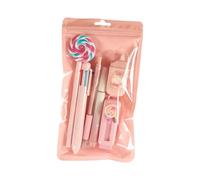 Papeterie sur le thème des sucettes pour enfant avec stylo gel multicolore blanc sur le thème de la corection, gomme pour étudiants créatifs