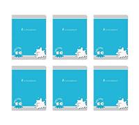 PAPETERIES HAMELIN Lot de 6 Cahiers d'écriture normalisé piqûre 32 pages 17 x 22 cm réglure maternelle DL 2 mm