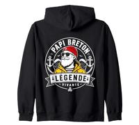 Papi Breton Légende Vivante Bretagne Homme Grand Père Sweat à Capuche