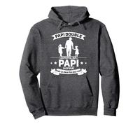 Papi de deux petits-filles Grand-père de 2 Papy Double Sweat à Capuche
