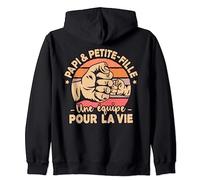 Papi et Petite-Fille équipe pour la Vie Fête des Pères Papi Sweat à Capuche