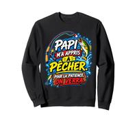Papi Petit Fils Pêche Cadeau Garçon Jeune Pêcheur Humour Sweatshirt