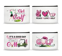 Papiailove Accessoires de golf pour femmes, cadeaux de golf pour filles, trousse de maquillage de golfeur, pochette cadeau pour les fans de golf, pour homme, lui, elle, entraîneur de joueur,