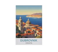 Papier 1000 Pièce Puzzle，Dubrovnik, Croatie，Puzzles Adultes Jeux Stress Divertissement Jouets Puzzles Maison Cadre Photo Décoration Murale（38x26cm）-AN31
