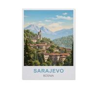 Papier 1000 Pièce Puzzle，Sarajevo, Bosnie-Herzégovine，Puzzles Adultes Jeux Stress Divertissement Jouets Puzzles Maison Cadre Photo Décoration Murale（50x70cm）-R27