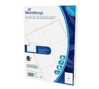 PAPIER 300 ETIQUETTES AUTOCOLLANTES 105mm x 99mm LASER + JET D'ENCRE MediaRange