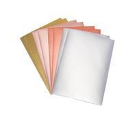 Papier À Effet Metallic Matt - Basics, A4, 21x29,7cm, 250g / M², 4 Couleurs 8 Feuilles