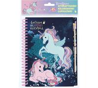 Papier à gratter cahier créatif Licorne