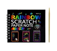 Papier à gratter, carnet de dessin, carnet de notes à gratter noir, pour , garçons, étudiants, salle de classe, maison, voyage, avion, maternelle, salle de jeux, fête, anniversaire, Noël