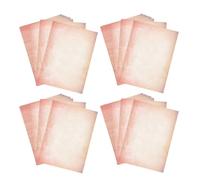 Papier à Lettres A4 Double Face 60 Pièces Vintage | Usage Polyvalent, Surface Lisse, Papier en Papier, Annonces et Menus, pour Invitations, Style Nostalgique