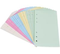 Papier À Lettres Ligné De Couleur A5 Pour Filofax-6 Trous Perforés Feuilles Mobiles Papier Ligné Rechargeable, Agenda Planner Inserts Recharges Pour Notes Meeting Travel Record 150 Feuilles/[Z237]