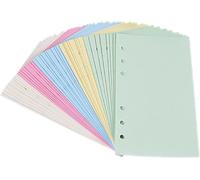 Papier À Lettres Ligné De Couleur A6 Pour Filofax-6 Trous Perforés Feuilles Mobiles Papier Ligné Rechargeable, Agenda Planner Inserts Recharges Pour Notes Meeting Travel Record 150 Feuilles/[Z236]