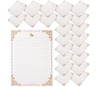 Papier à Lettres pour Écrire Vintage 50 Feuilles Blanc en Papier